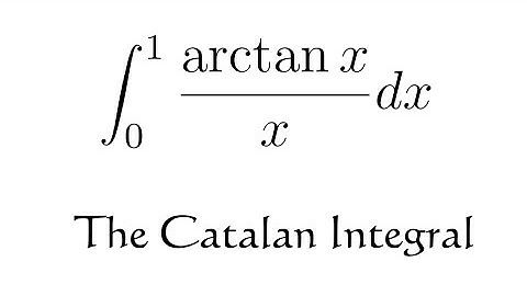 The Catalan Integral