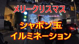 メリークリスマスシャボンのイルミネーション
