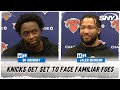 Knicks jalen brunson  og anunoby on playing against friends tyrese haiburton  pascal siakam  sny