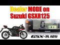 Suzuki GSXR125 Dealer Mode How to.  F1 FI Code Diagnostic Mode