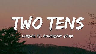 Cordae - Two Tens (ft. Anderson .Paak) Lyrics