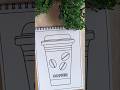 Creative Coffee Cup Art Design | Let's Color! 🎨 #art #viral #coffee #coffeelover #coloring #shorts