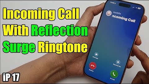 Panggilan Masuk Dengan Nada Dering Gelombang Pantulan di iPhone 17 Pro