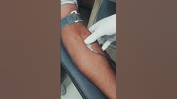 Blood donation procedure।Blood donation needle insertion। Blood collection #short #shorts #ytshorts