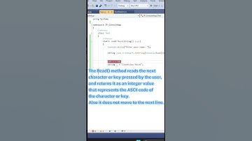 Difference between Read() and ReadLine() in C# | Interview Point #viralshorts #youtubeshorts #viral
