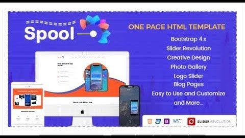 Spool - One Page Parallax | Themeforest Templates