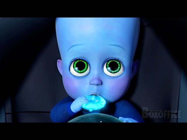 La historia del bebé azul | Megamente | Clip en Español class=