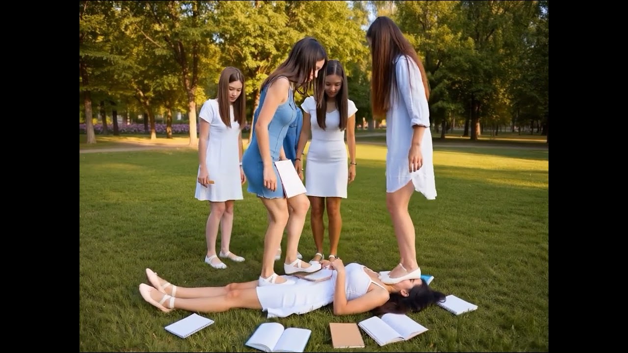 Trampling in the city park