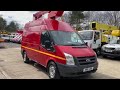 2011 Ford Transit 3.5 Ton Skyking GSR Cherry Picker Access Platform 12.5 Metre - KR11 JXV