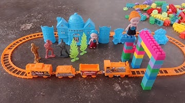 6 Minutes Satisfying With Unboxing Building Blocks Bus | Tiny Cute Blocks Set Review Toys