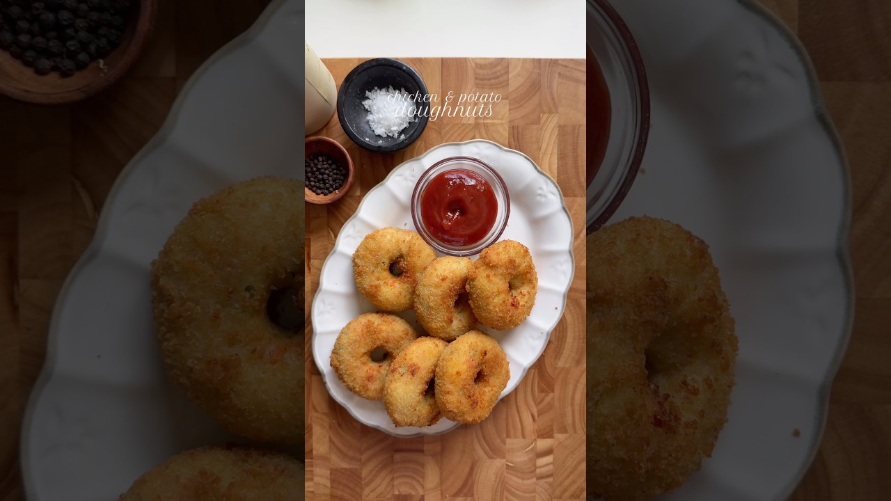 Chicken and potato doughnuts 🍗