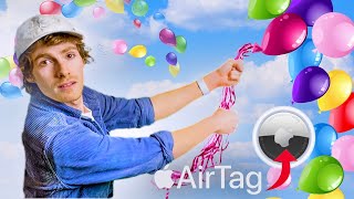 Tying an AirTag to a Balloon to See How Far It Goes