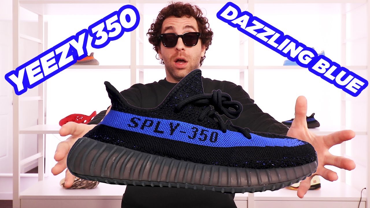 FIRST LOOK ???? adidas Yeezy Boost 350 V2 Dazzling Blue | Early Sneaker  Review + 2022 Release Date - YouTube