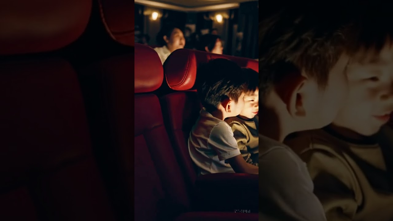 Sweet Friendship Moment! 🤝 Two Korean Boys Holding Hands at the Movies 🍿