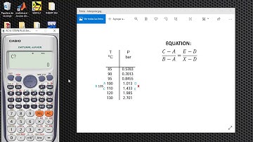 LINEAR INTERPOLATION WITH CASIO CALCULATOR