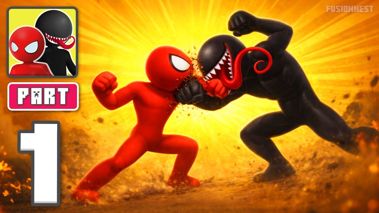 Stick Hero: Comic Superhero - Gameplay Walkthrough Part 1 - Draw Powers Save City (iOS, Android)