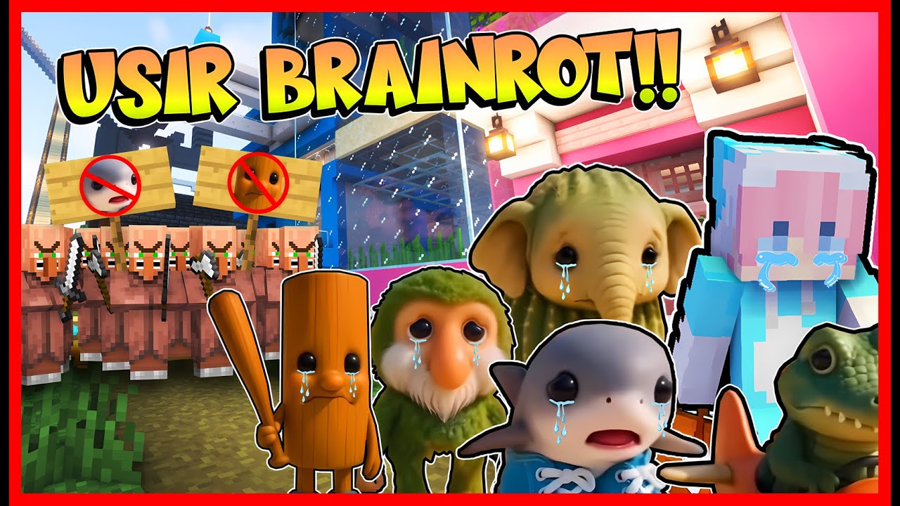 BAYI BRAINROT DI USIR OLEH VILLAGER !! IHH SEDIHNYA !! Feat @sapipurba Minecraft