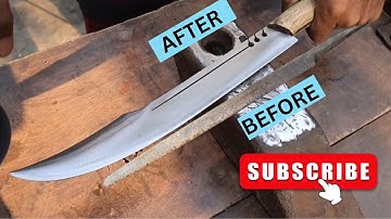 Making a Razor Sharp Knife from an Old File
