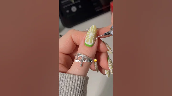 ad 🍋‍🟩 trying the 3D nail trend with regular polish 😯💅🏻 #nails #diynails #nailart #3D #tutorial