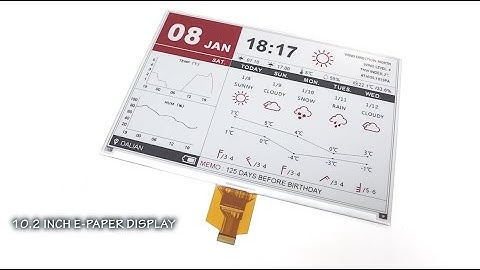 10.2 inch epaper display SSD1677 color SPI eink display Good Display