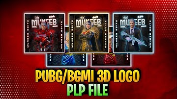 HOW TO MAKE PUBG/BGMI 3D LOGO ON ANDROID | PLP FILE || MUNEEB EDITZ
