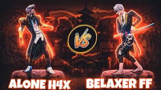 ALONE H4X 🇮🇳 VS BELAXER FF🇮🇳 FIGHT OF TWO GODS👽 7×0