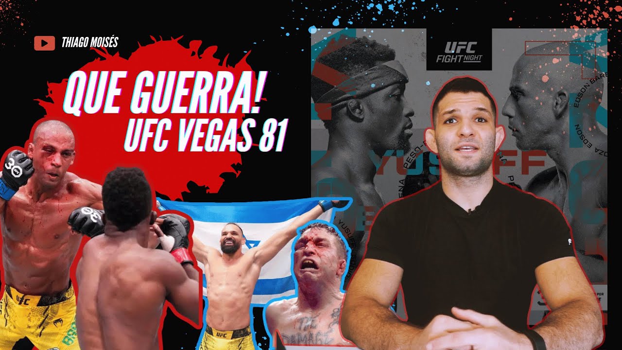 Ufc 81 UFC VEGAS 81: EDSON BARBOZA VS SODIQ YUSUFF | ANALISE COMPLETA E TODOS ...