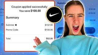 i found the BEST Nike Promo Code to SAVE YOU $100 site-wide! Nike Coupon Code for ALL customers!