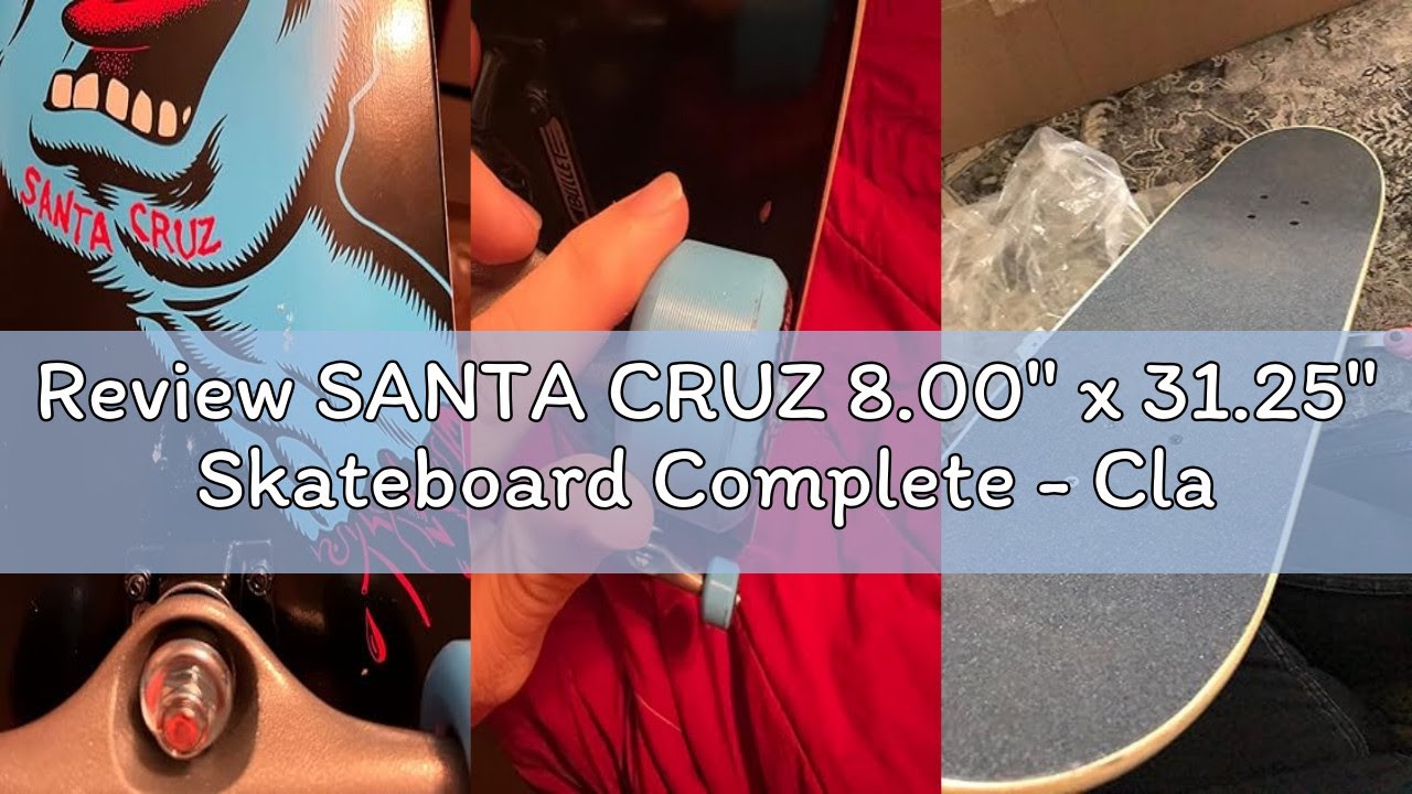 Review SANTA CRUZ 8.00'' x 31.25'' Skateboard Complete - Classic Dot Full