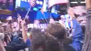 President Clinton: wild crowd, don't stop thinkin bout tomorrow