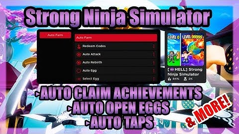 Roblox Strong Ninja Simulator Script – Auto Farm & MORE!