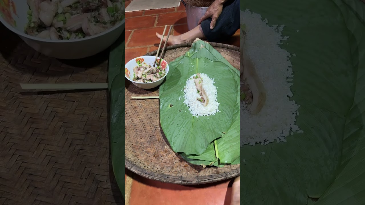 Harvesting Forest Leaves for Traditional Tet Cakes: A Rural Celebration