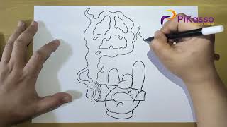 How to Draw a Blunt Easy step by step