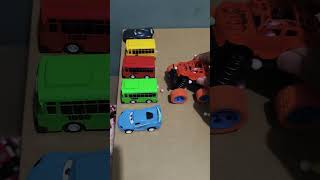 Monster Truck, tayo bus, black pixar cars #toys #cars #pixarcars #truck #disneycars #mcqueen