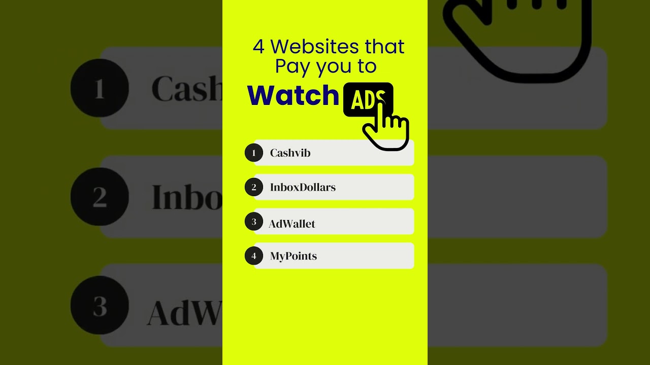 4 Websites that Pay you to Watch Ads 