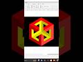 polygon 3d design in coreldraw 12 part 21 #shorts #ytshorts #viral