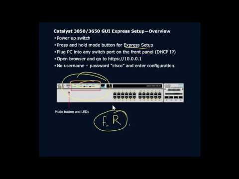 Catalyst 3850 3650 Switches GUI Setup and Config Catalyst 3850 3650 Switches GUI Setup and Config