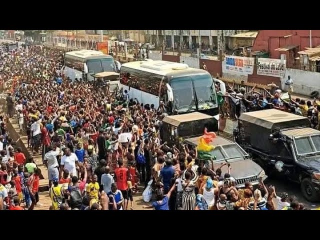L'Equipe nationale de Guinée 🇬🇳 syli est de retour à Conakry , les premières images | can2023 - YouTube