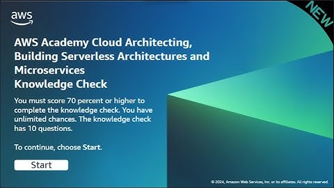 Module 14 Knowledge Check Answers | AWS CLOUD ARCHITECTING | UPDATED