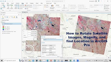 How to Rotate Satellite Images, Magnify, and find Location in ArcGIS Pro