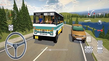 TATA Bus Driving in Bharat Bus Simulator - 3D Game Android Gameplay Videos | Indian Bus Games 3D