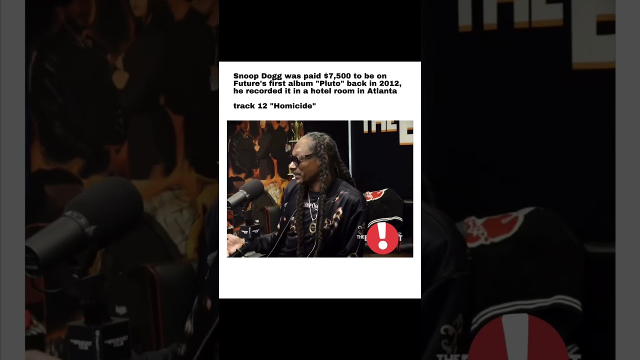 Snoop Dogg Only Got PAID $7,500?!  For Future’s First Album?! 