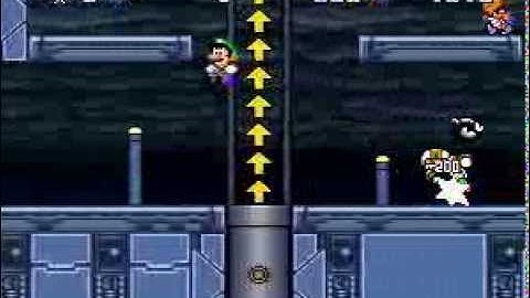 SMW Custom Level -  Sky Level At Night Theme