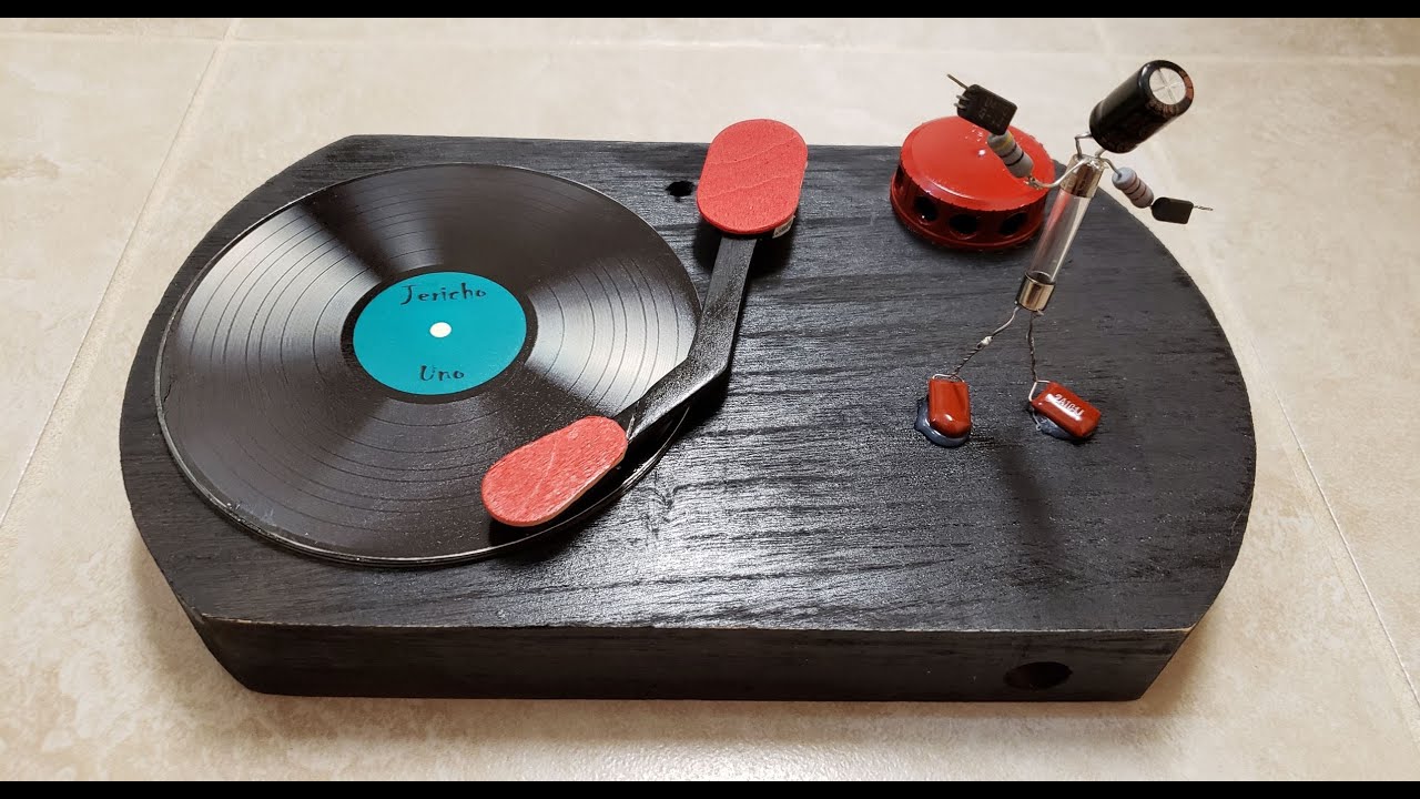 Make a Fake Record Player Turntable. 