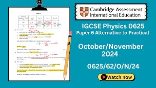 Famous IGCSE Physics 0625 | Oct/Nov 2024 | Paper 62 | (0625/62/O/N/24) | Past Paper Solved Net Worth
