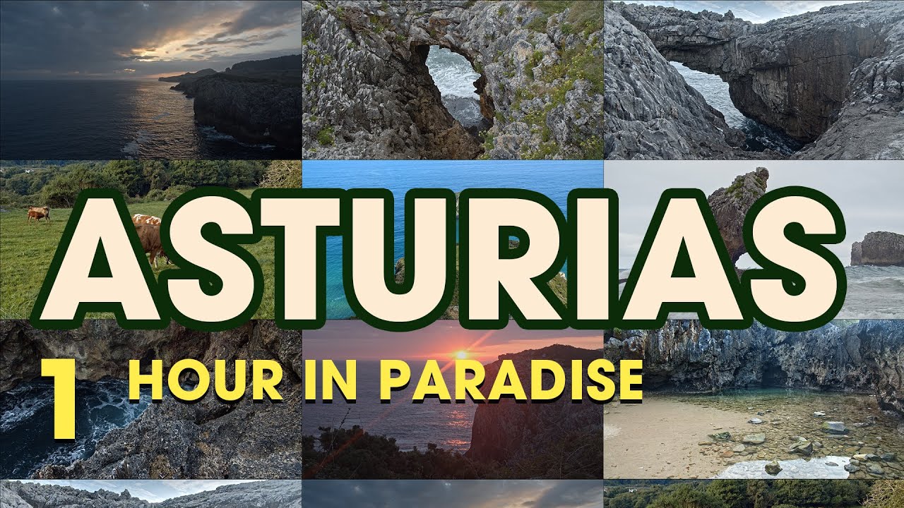 1 Hour in the Paradise of Buelna, Llanes Asturias, relaxing nature meditation video