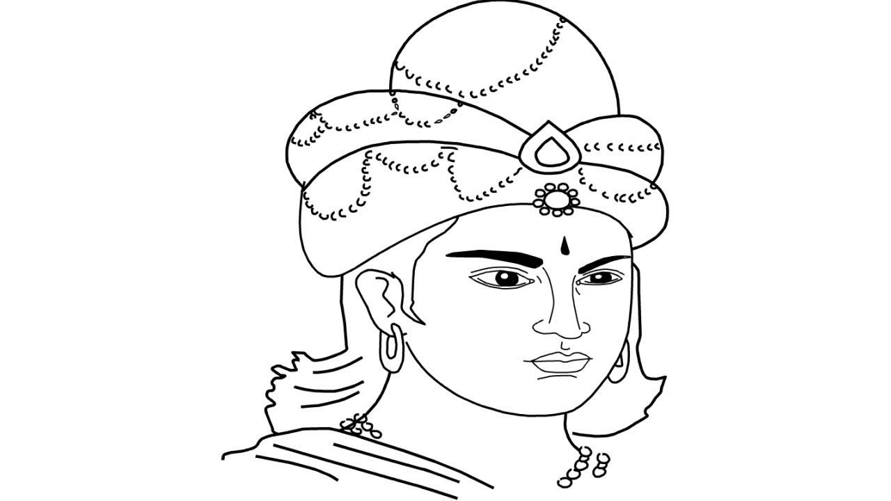 Learn How to Draw King Ashoka Emperors Step by Step  Drawing Tutorials