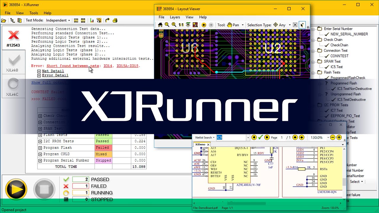 XJRunner for Efficient Manufacturing Testing (newer version available, click top right corner)