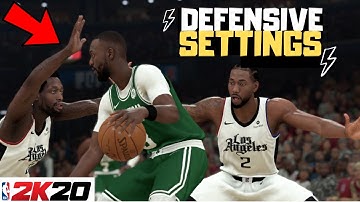 NBA 2k20 The Best Defensive Settings For Online (Defensive Tutorial)