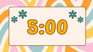 5 Minute Timer! Cute, Groovy, Retro Classroom Timer